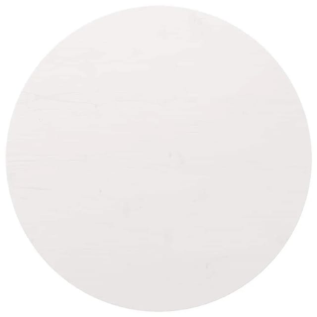 vidaXL Tischplatte Weiß Ø90x2,5 cm Massivholz Kiefer 813657