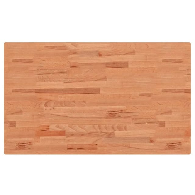 vidaXL Tischplatte 100x60x1,5 cm Rechteckig Massivholz Buche 3188892