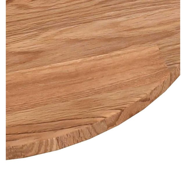 vidaXL Runde Tischplatte Hellbraun Ø50x1,5 cm Behandeltes Eichenholz 342960
