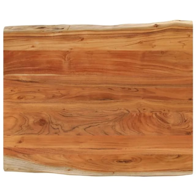 vidaXL Tischplatte 90x80x2,5cm Rechteckig Massivholz Akazie Baumkante 370627