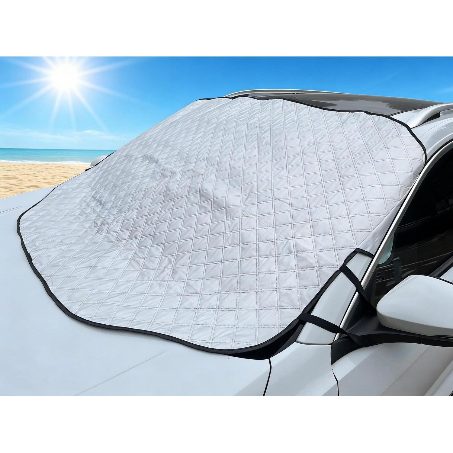 Sonnenschutz Frontscheibe Auto Mit 5 Magneten, Uv-schutz, Hitzeschutz, 147x116cm