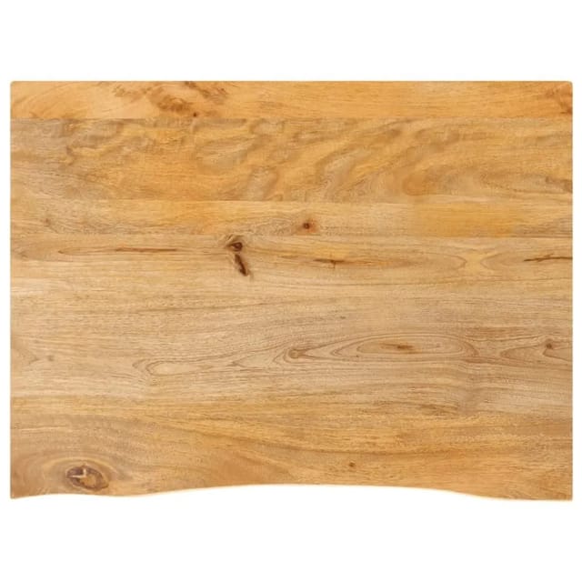 vidaXL Tischplatte mit Baumkante 90x60x2,5 cm Massivholz Mango 370453