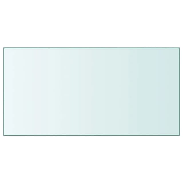 vidaXL Tischplatte Transparent 50x100 cm Hartglas 345074