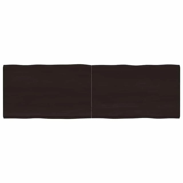 vidaXL Tischplatte 160x50x2-4 cm Massivholz Behandelt Baumkante 364036