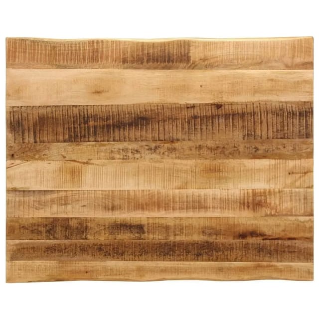 vidaXL Tischplatte mit Baumkante 90x80x2,5 cm Raues Mango Massivholz 370675