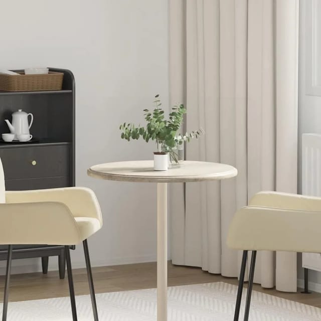 vidaXL Tischplatte Grau Ø60x2,5 cm Marmor 149197