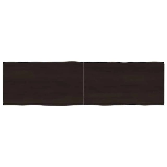 vidaXL Tischplatte 180x50x2-4 cm Massivholz Behandelt Baumkante 364042