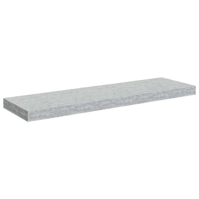 vidaXL Schweberegal Betongrau 80x23,5x3,8 cm MDF 326600