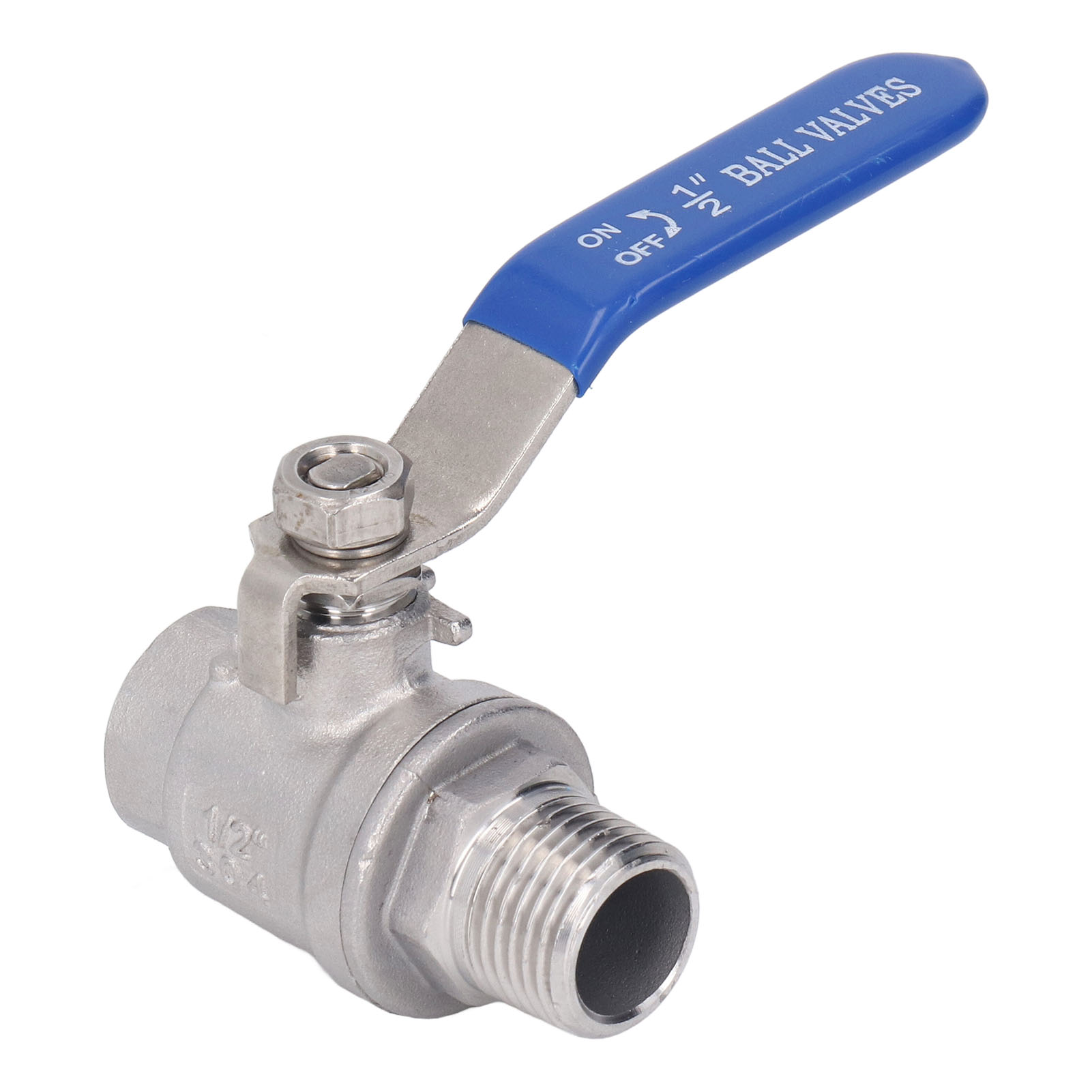 1/2"-npt-kugelhahn Aus Edelstahl, Innen-/außengewinde, 24 Mm Externer Wasserabsperranschluss, 1000 Wog