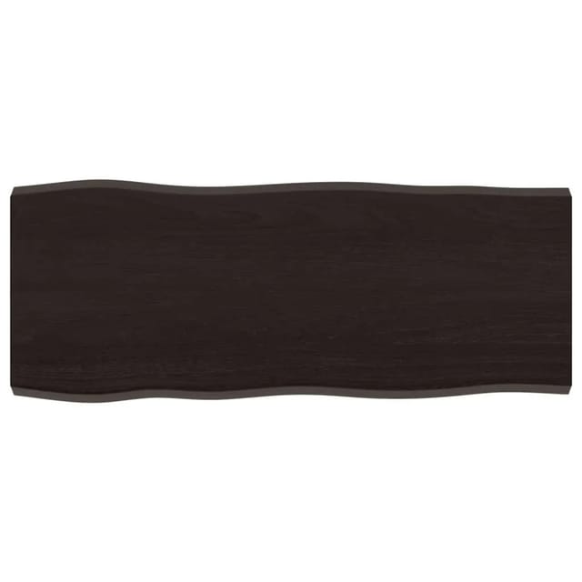 vidaXL Tischplatte 100x40x2-4 cm Massivholz Behandelt Baumkante 364014