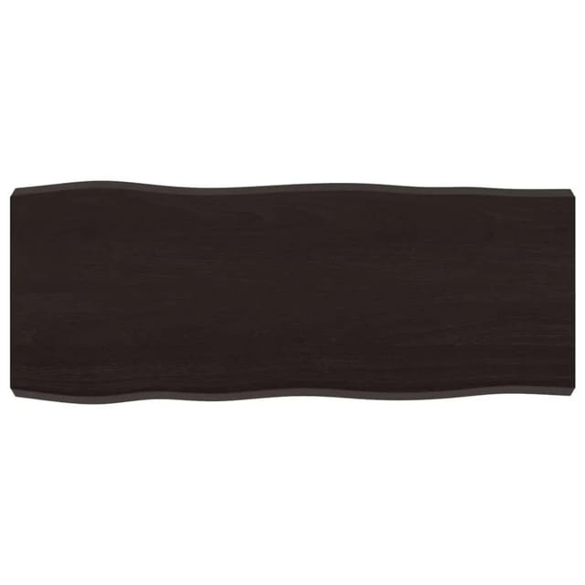 vidaXL Tischplatte 100x40x2-6 cm Massivholz Behandelt Baumkante 364015