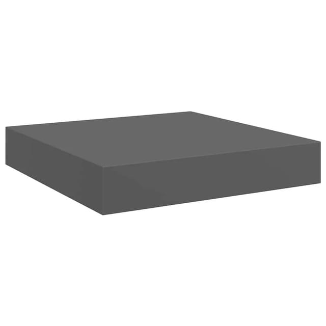 vidaXL Schweberegal Hochglanz-Grau 23x23,5x3,8 cm MDF 323781