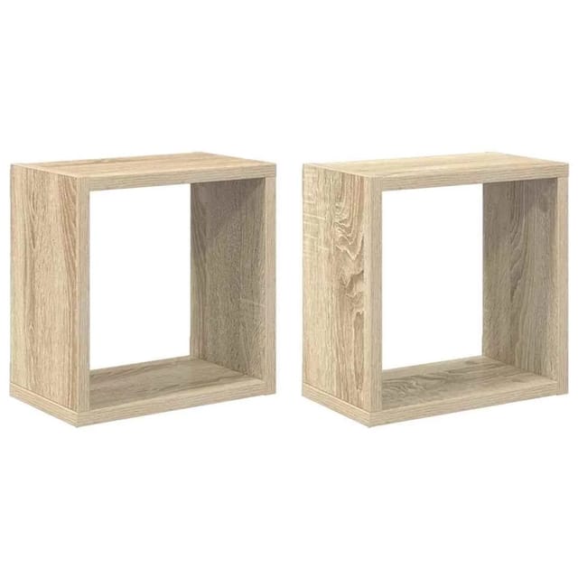 vidaXL Würfelregale 2 Stk Sonoma-Eiche 26x15x26 cm 807034