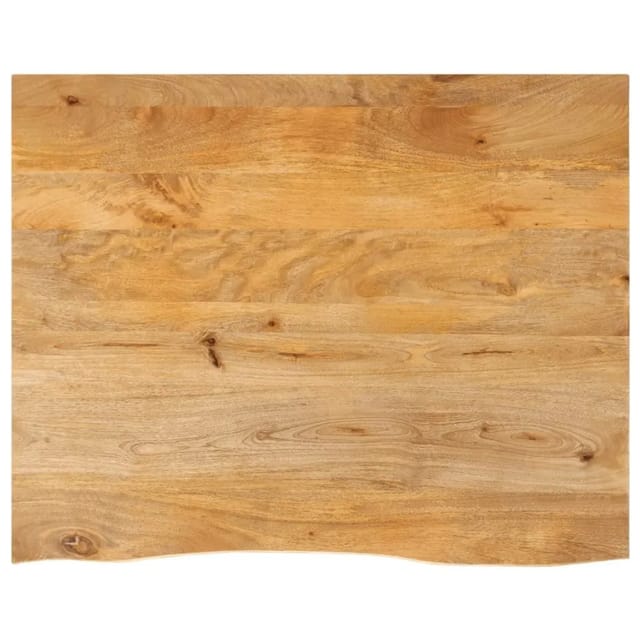vidaXL Tischplatte mit Baumkante 110x80x2,5 cm Massivholz Mango 370461