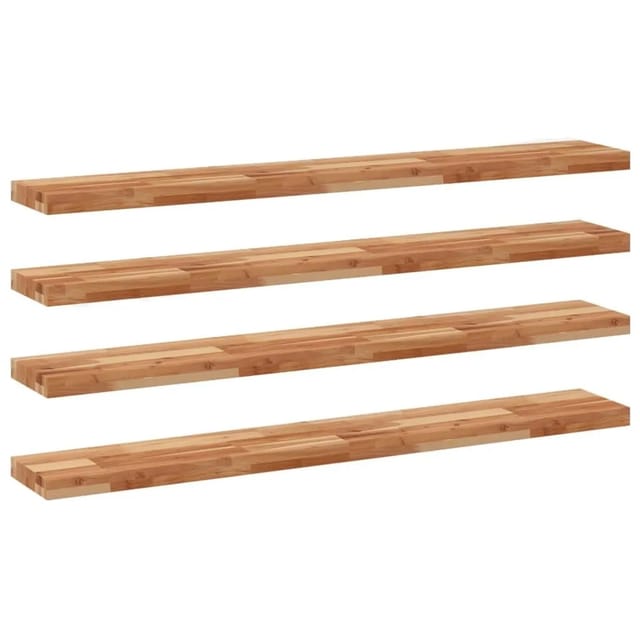 vidaXL Schweberegale 4 Stk 140x20x4 cm Massivholz Akazie Ölbehandelt 3279598