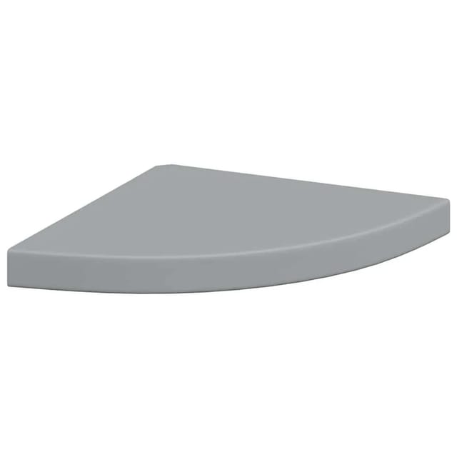 vidaXL Eck-Schweberegal Grau 35x35x3,8 cm MDF 323922