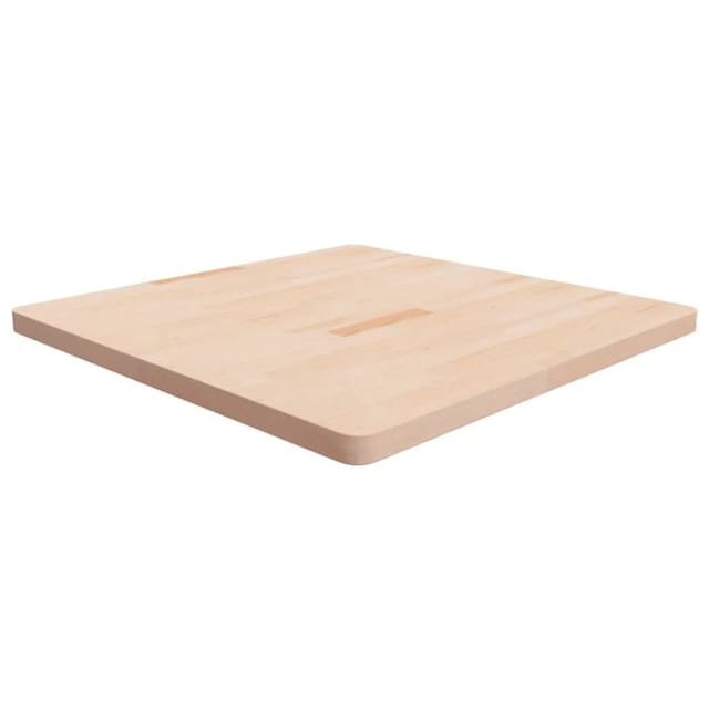 vidaXL Tischplatte Quadratisch 90x90x4 cm Eichenholz Unbehandelt 342947