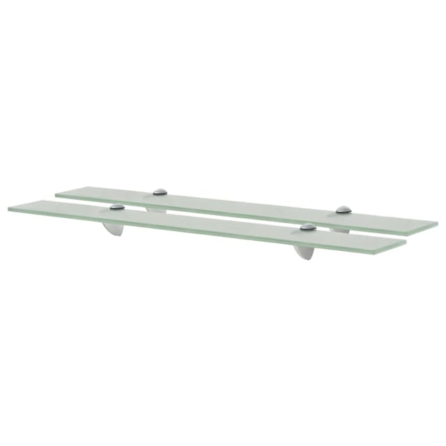 vidaXL Schweberegale 2 Stk Glas 70x10 cm 8 mm 3051514