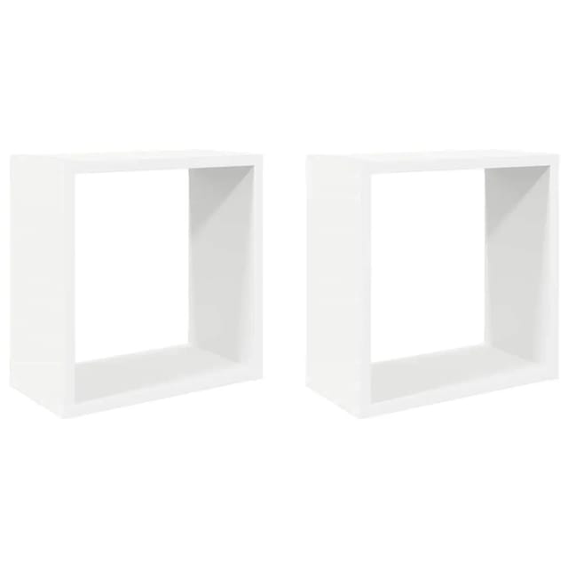 vidaXL Würfelregale 2 Stk Weiß 30x15x30 cm 806998