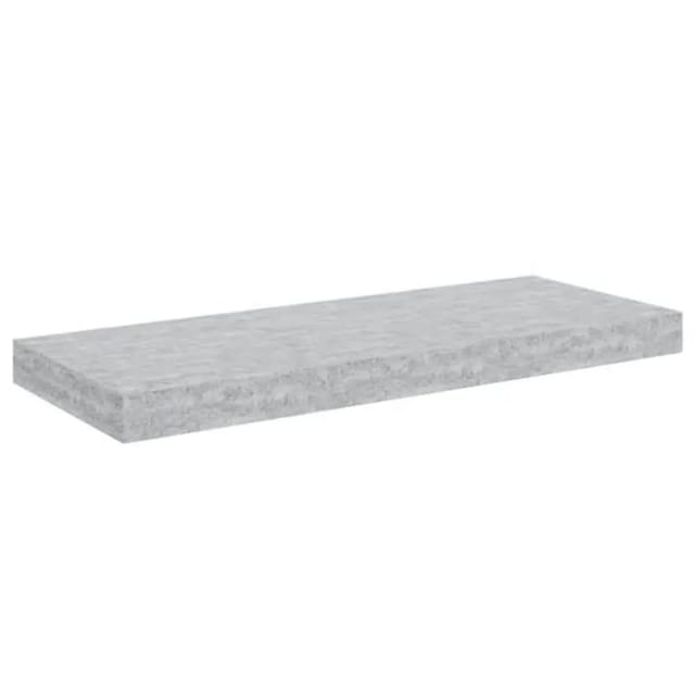 vidaXL Schweberegal Betongrau 60x23,5x3,8 cm MDF 326597