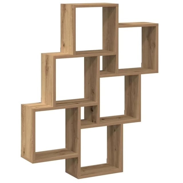 vidaXL Würfelregal Artisan-Eiche 78x15x93 cm Holzwerkstoff 856595