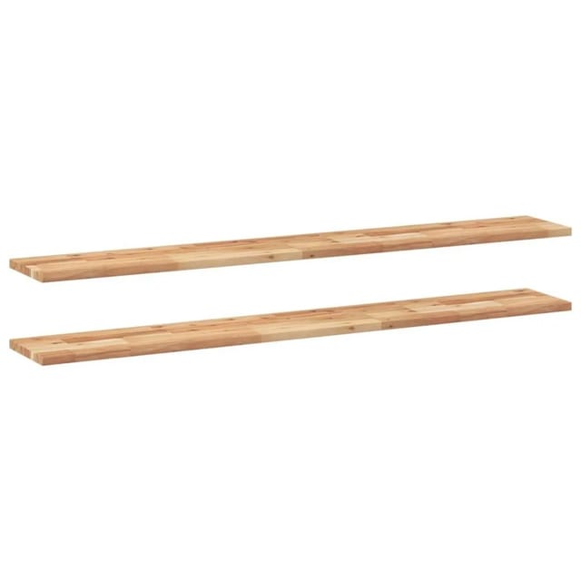 vidaXL Schweberegale 2 Stk 140x20x2 cm Massivholz Akazie Ölbehandelt 3279516