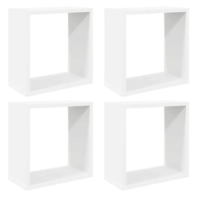 vidaXL Würfelregale 4 Stk Weiß 30x15x30 cm 806999