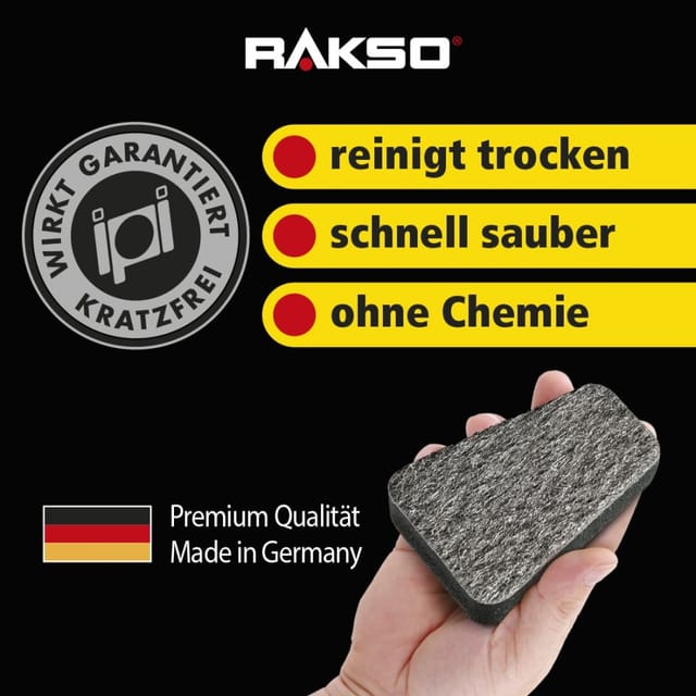 RAKSO Schwämme Kaminscheibenreiniger 1 x 2 Stück