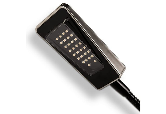 SOTECH 1er Set Flexible LED Leseleuchte LUMINOSO Schwarz 12V 2W mit Netzteil