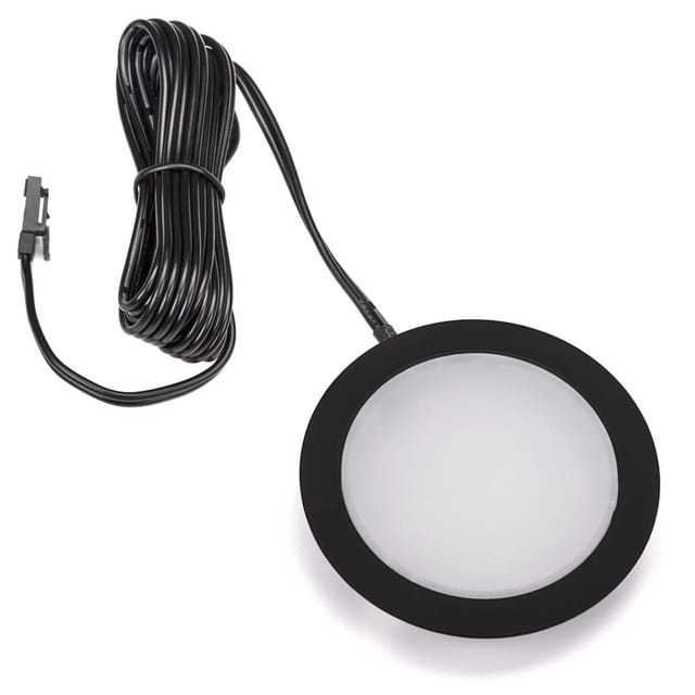 SOTECH LED Möbeleinbauleuchte GIULIA 12V 3W Schwarz Neutralweiß MiniAMP