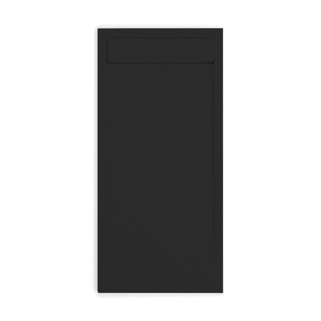Stano Mineralguss-Duschwanne Extra Flach Quore Schwarz 90x110cm