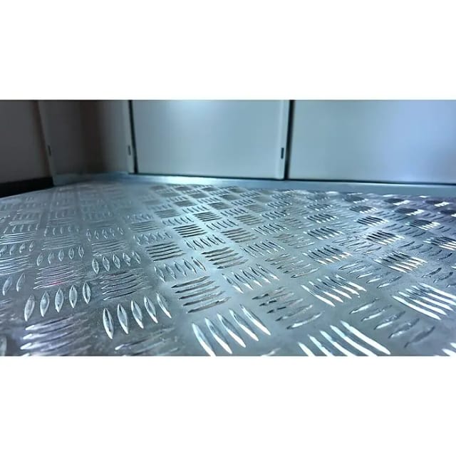 Weka Aluminium-Riffelblechboden Gary für Metall-Gerätehaus 186,8 cm x 186,8 cm
