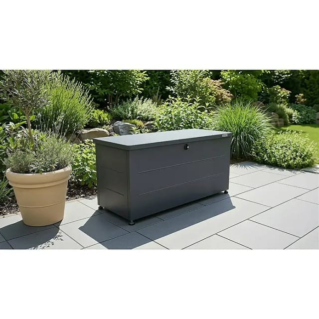 Weka Metall-Terrassenbox Gary 220 Anthrazit 15 cm x 50 cm x 59 cm