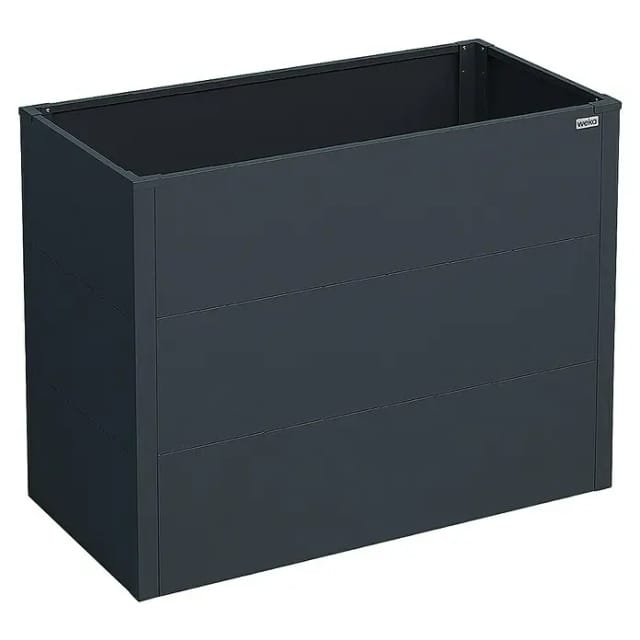 Weka Metall-Hochbeet Gary M 100 cm x 50 cm x 77 cm Anthrazit