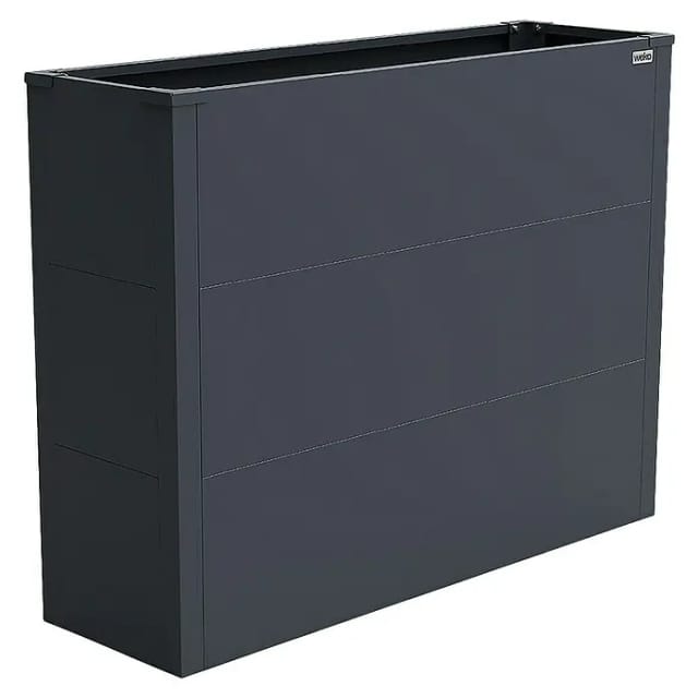 Weka Metall-Hochbeet Gary S 100 cm x 30 cm x 77 cm Anthrazit