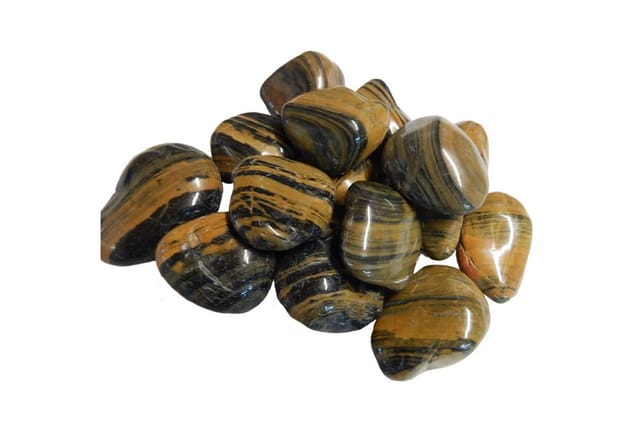 Aquagart 20kg Polierter Kiesel Glanzkies Flusskiesel Kieselsteine Gartenkies Zierkies Braun