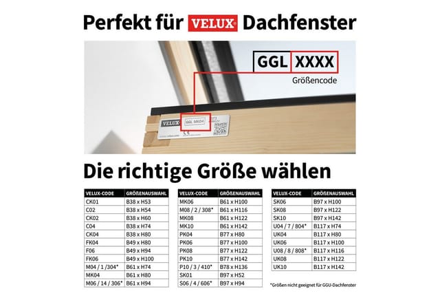 Cocoon Home Concepts Dachfensterrollo Kompatibel mit Velux-Größe M08 Grau