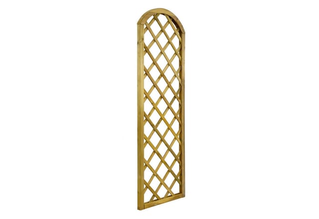GartenLand Rankgitter VARIO Gebogen 11x11 cm Löcher 60x180 cm Holzzaun Kiefer PEFC KDI Grün 44x44 mm Rahmen 12x30 mm Lamellen