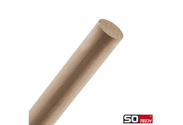 SOTECH Holzstab Buche Rund Ø30 x 800 mm