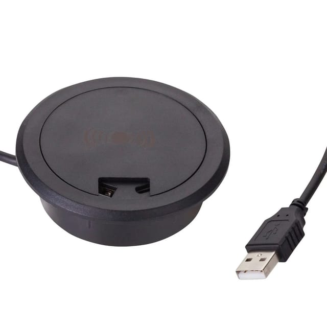 SOTECH Einbau Qi Wireless Charger WLC-03 Ø75 x 19 mm Schwarz