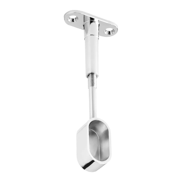 SOTECH Kleiderstangenhalter Oval 30 x 15 mm Chrom Poliert Matt Höhenverstellbar Endstück