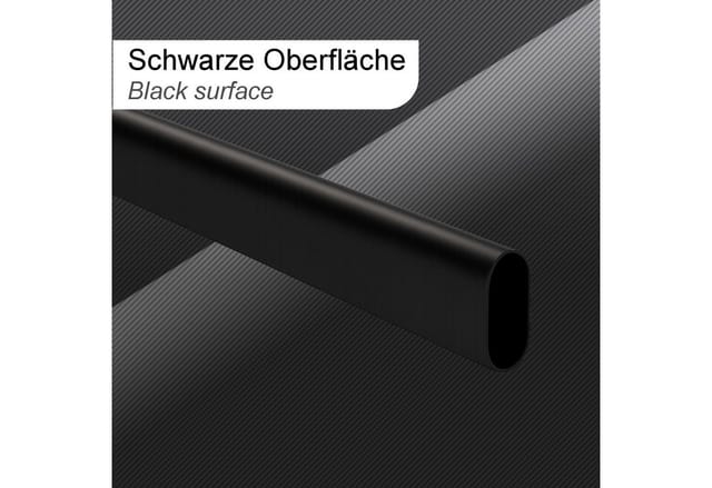SOTECH Schrankstange Oval 30 x 15 mm 800 mm Schwarz