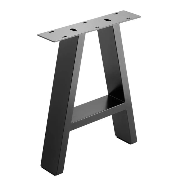 SOTECH Bankgestell A-FRAME 400 x 320 mm Schwarz Bis 100 kg Belastbarkeit inkl. Bodenschutz für Empfindliche Böden