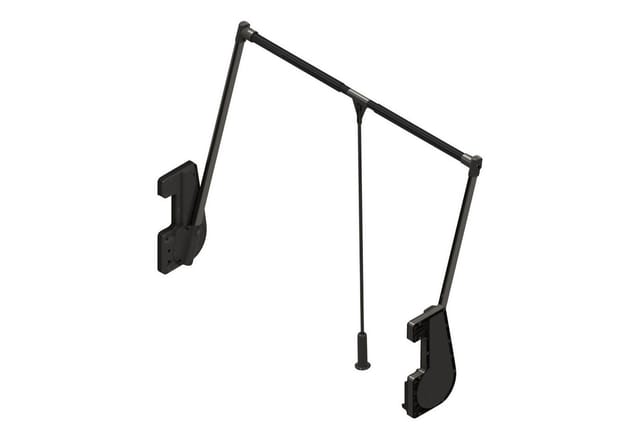 SOTECH Kleiderlift mit Teleskop Breitenverstellung 850 Bis 1150 mm Tragkraft 15 Kg Chrom Anthrazit