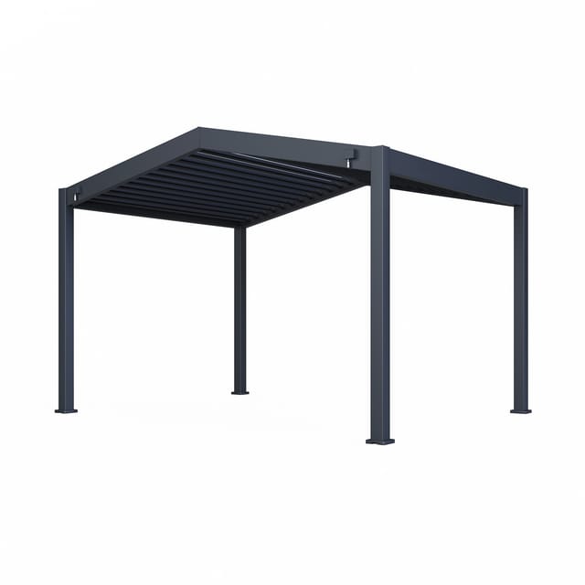Paragon Outdoor-Pergola mit Lamellendach Icon 1013 Anthrazit 368 x 413 x 283 cm