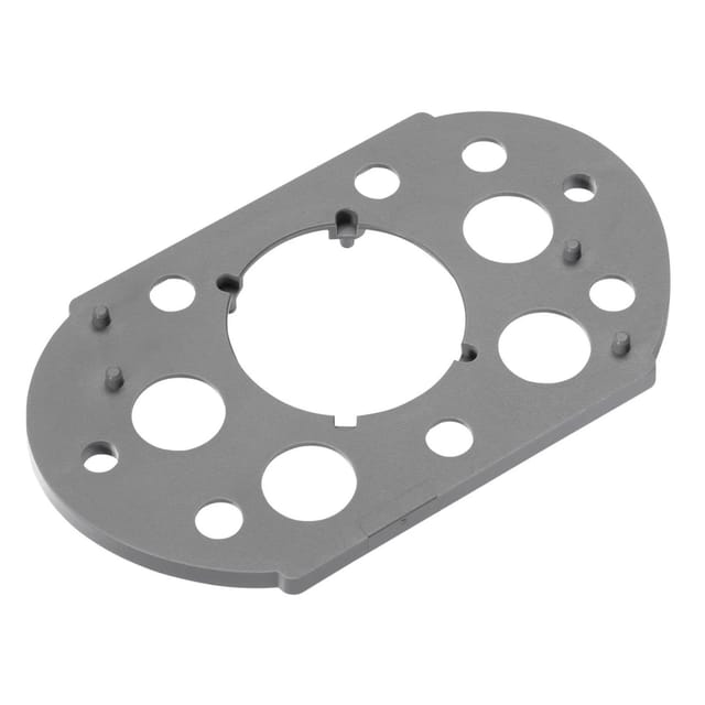 SOTECH Distanzplatte 3 mm Grau für Push Lock Drehstangen Schloss Aufbauschloss mit 19 mm Rosette