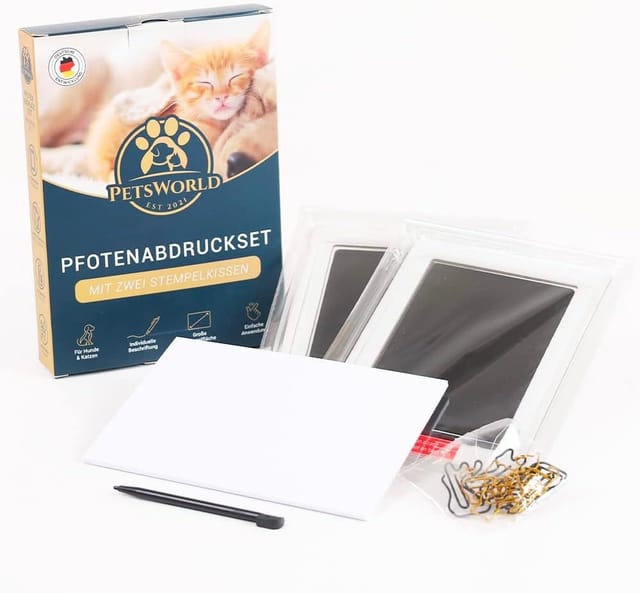 Petsworld PETSWORLD Pfotenabdruck-Set Sauber & Sicher für Baby & Haustier