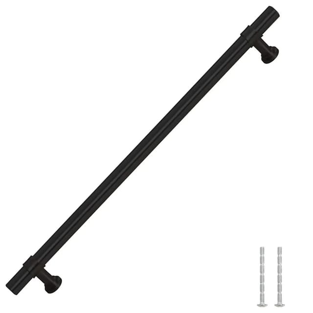 vidaXL Möbelgriffe 5 Stk Schwarz 224 mm Edelstahl 155425