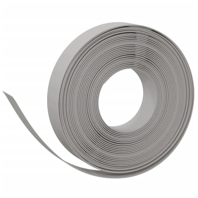 vidaXL Rasenkante Grau 10 m 10 cm Polyethylen 154393