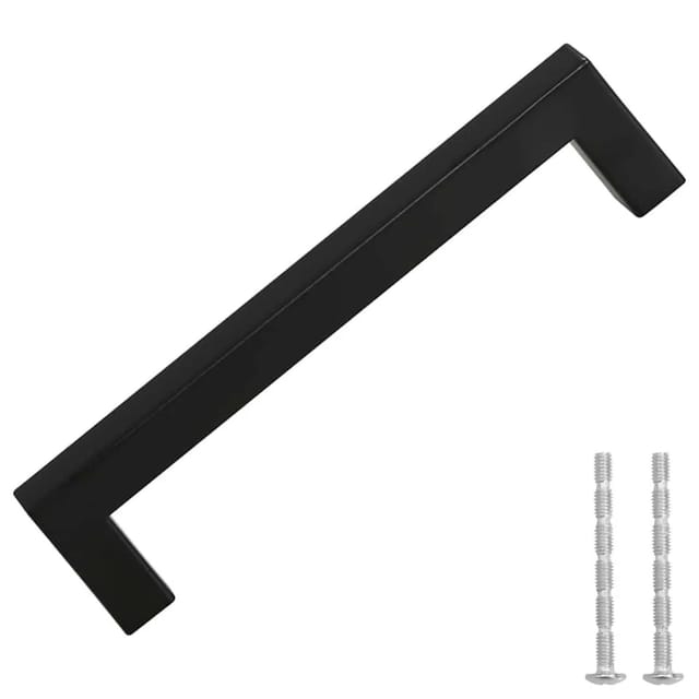 vidaXL Möbelgriffe 10 Stk Schwarz 128 mm Edelstahl 155398